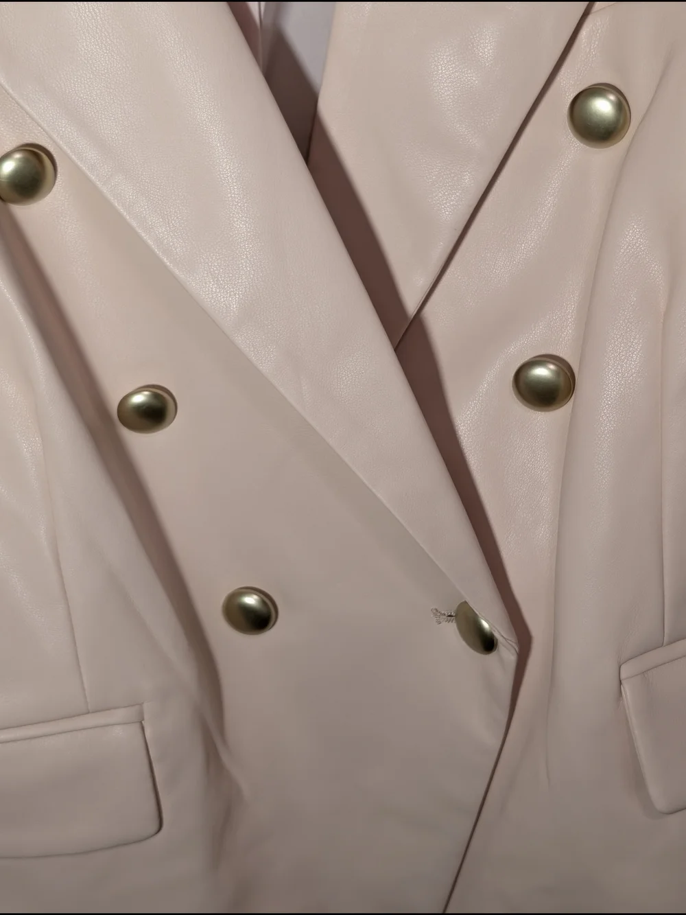 Dolce Cabo Women's Pale Pink Double-Breasted Blazer - Picture 2 of 4